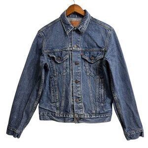 Vintage Men Levi’s Jean Jacket Trucker Type 111 Style Size 42L 80’s